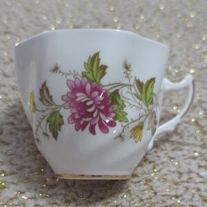 Elegant Floral Porcelain Teacup